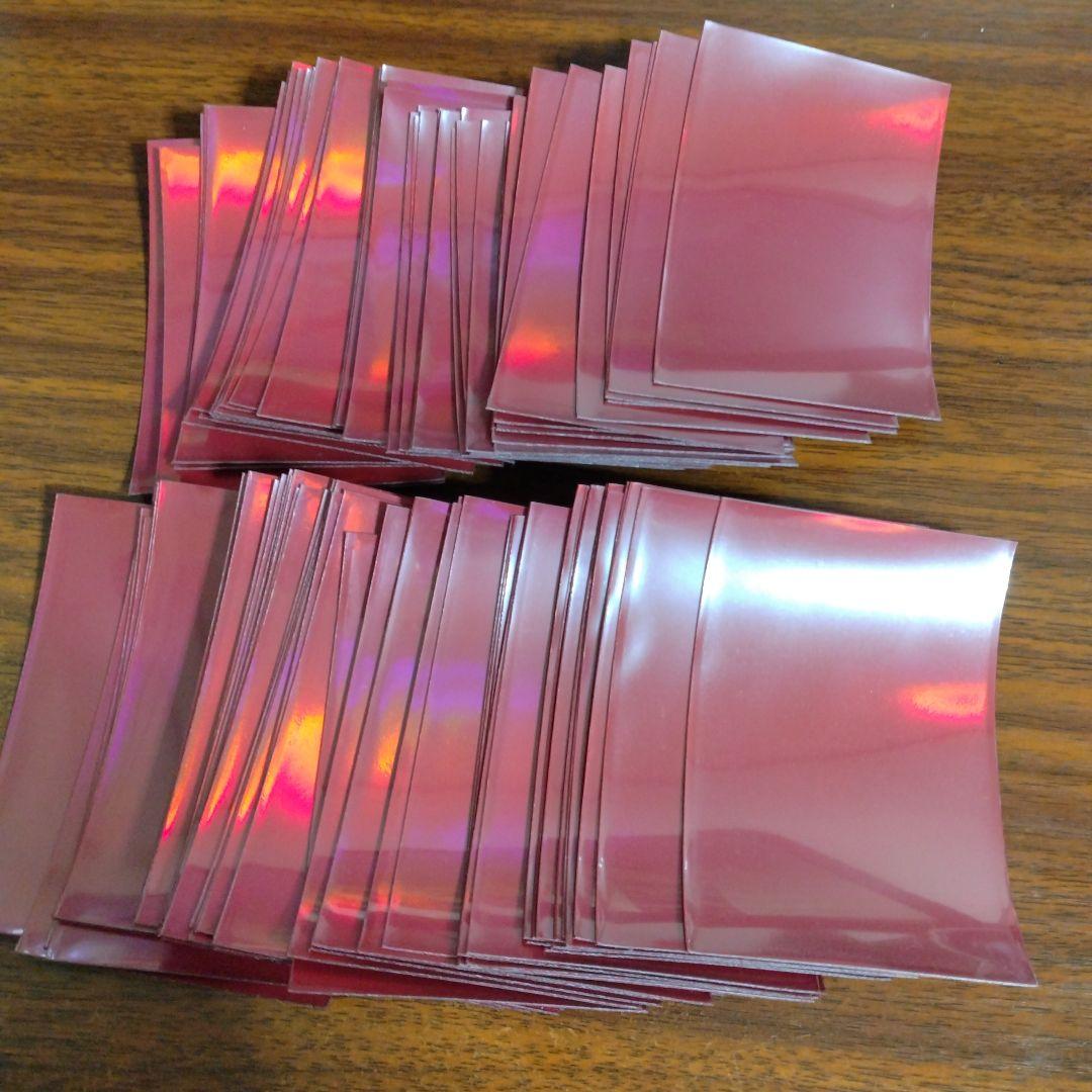 遊戯王 5D'sロゴ スリーブ 赤 99枚 中古品