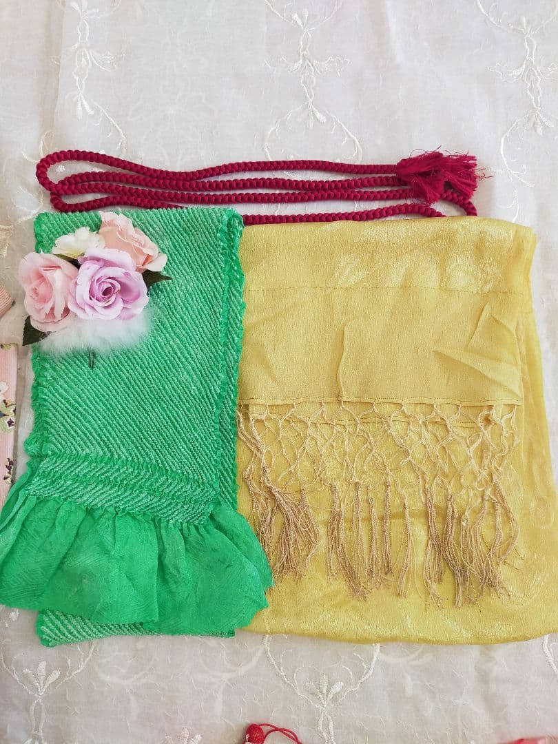 七五三　着物セット　帯　7歳女の子　8歳女の子　レトロ