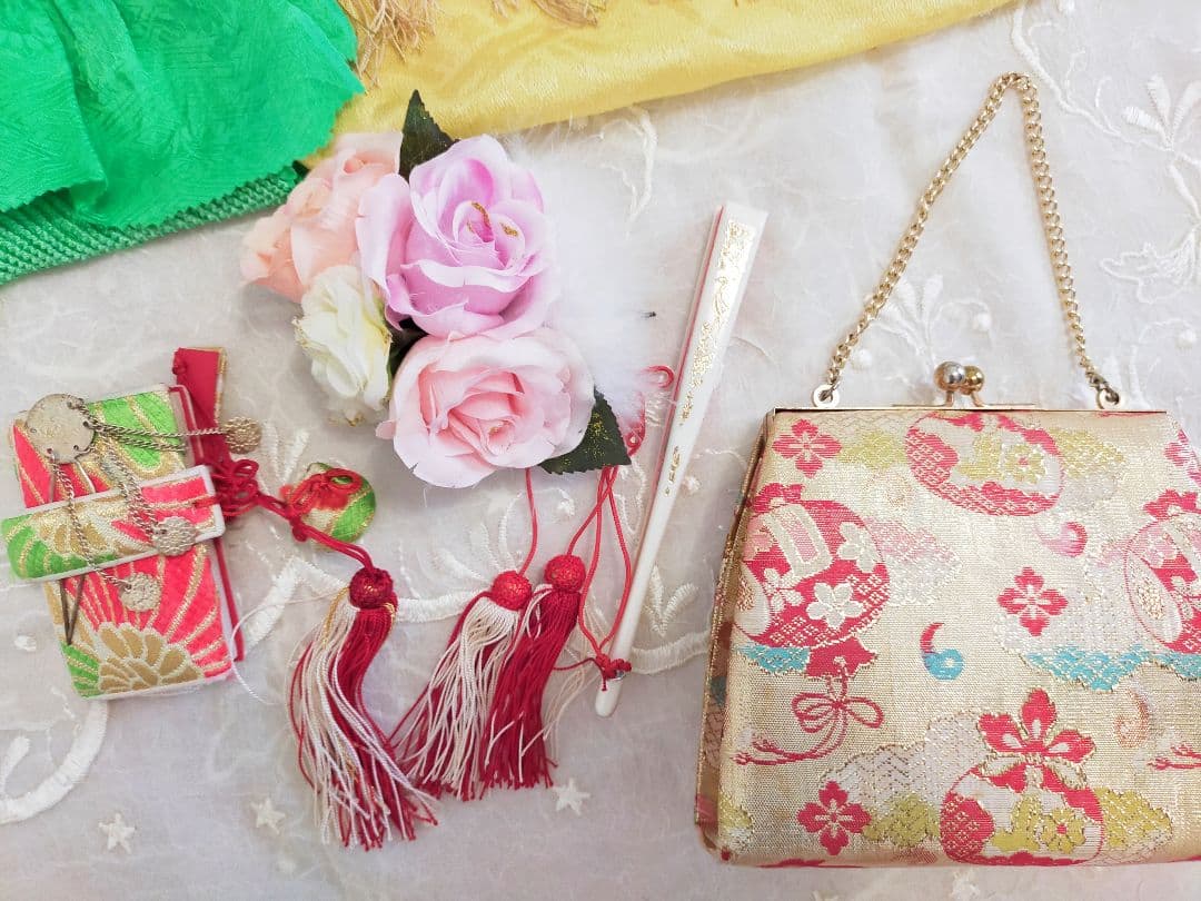 七五三　着物セット　帯　7歳女の子　8歳女の子　レトロ