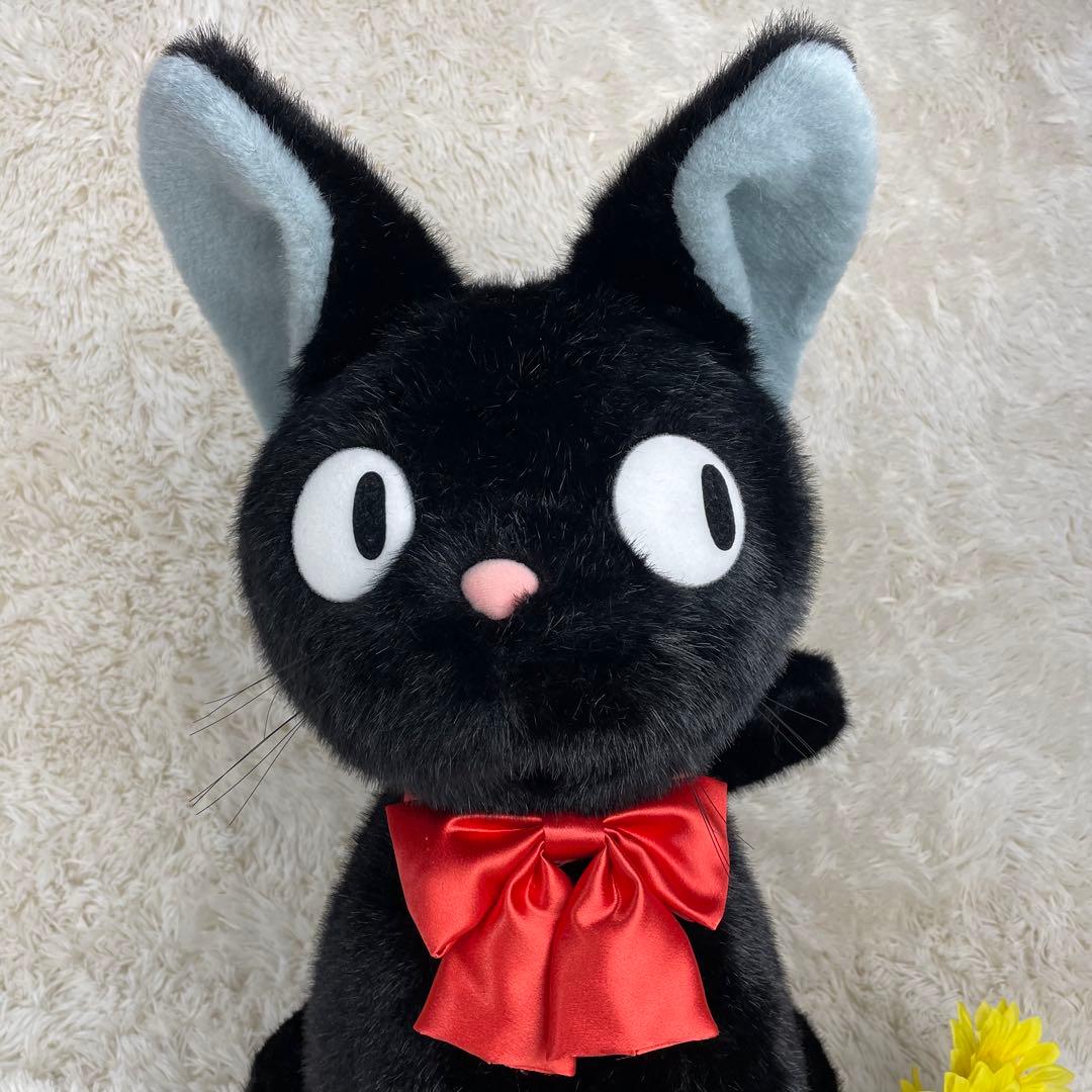 極美品 魔女の宅急便 黒猫ジジ ぬいぐるみ特大 LL ジブリ