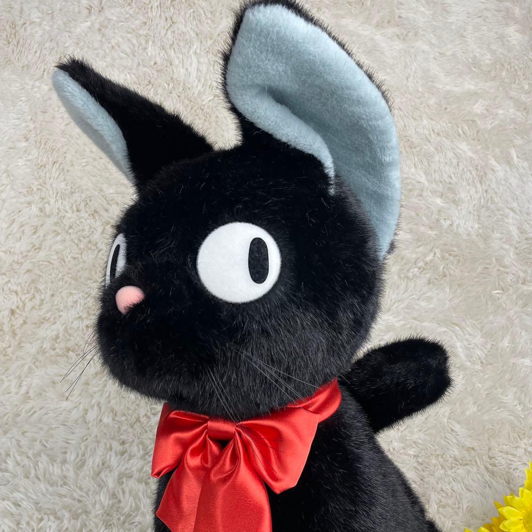 極美品 魔女の宅急便 黒猫ジジ ぬいぐるみ特大 LL ジブリ
