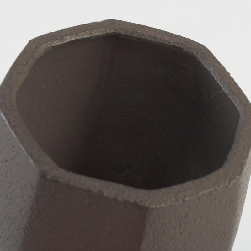 茶道具 十四代宮崎寒雉造 八角蓋置 銘颯々 裏千家十五代鵬雲斎極め箱