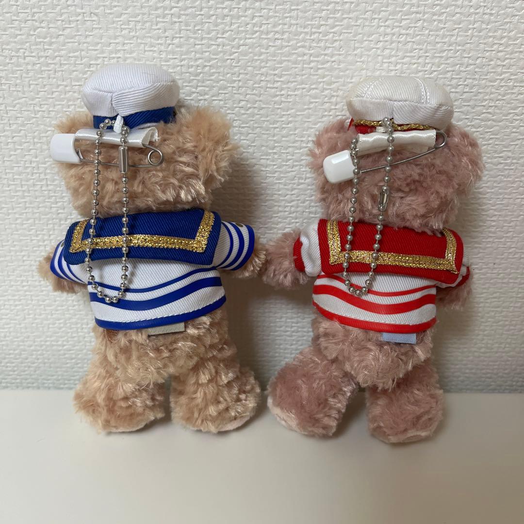 ダッフィーフレンズ 10周年 ダッフィー シェリーメイ ぬいぐるみバッジ