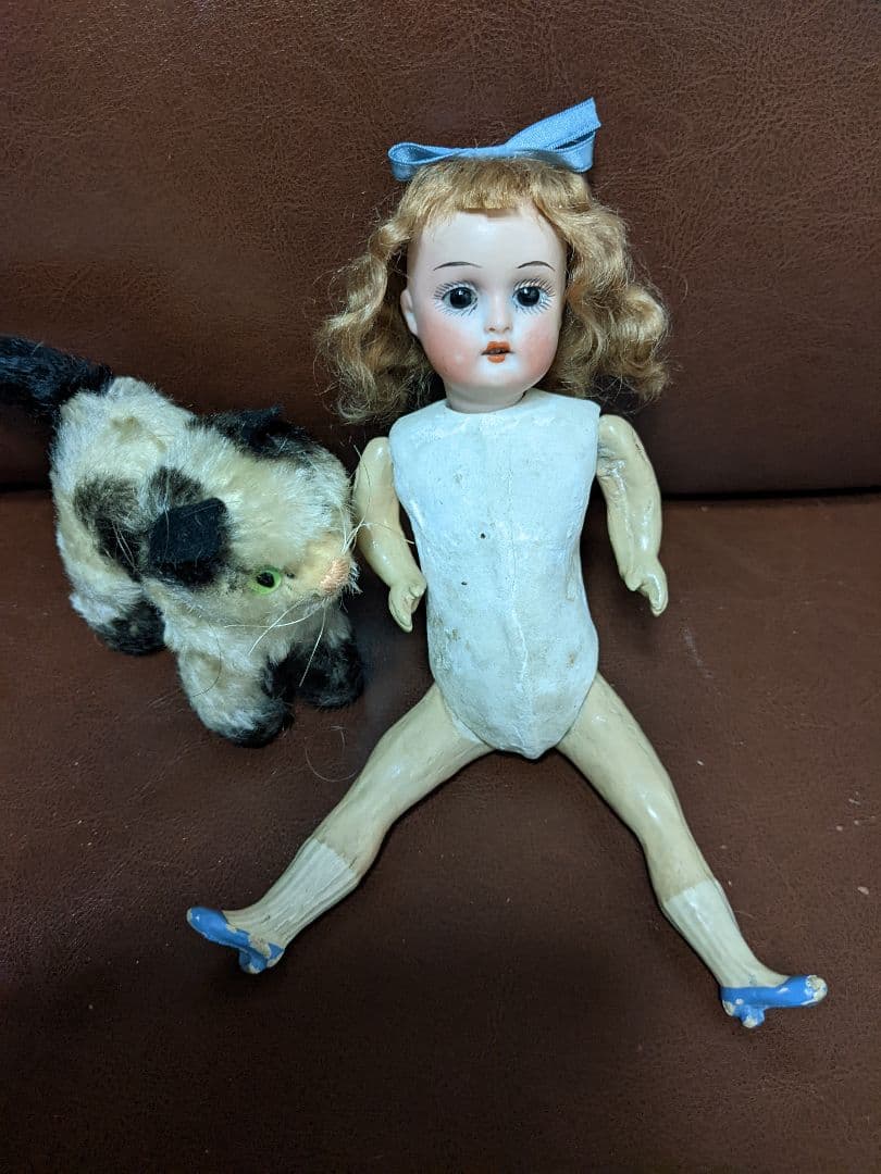 最終！アンティークビスクドールホイバッハの可愛いお嬢さん検