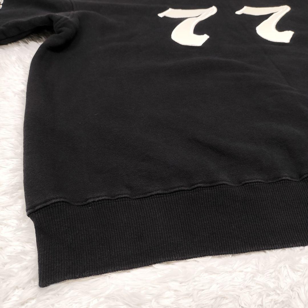 ジョーカー　パーカー プルオーバー 77 ブラック ロゴ刺繍 裏起毛 XXL