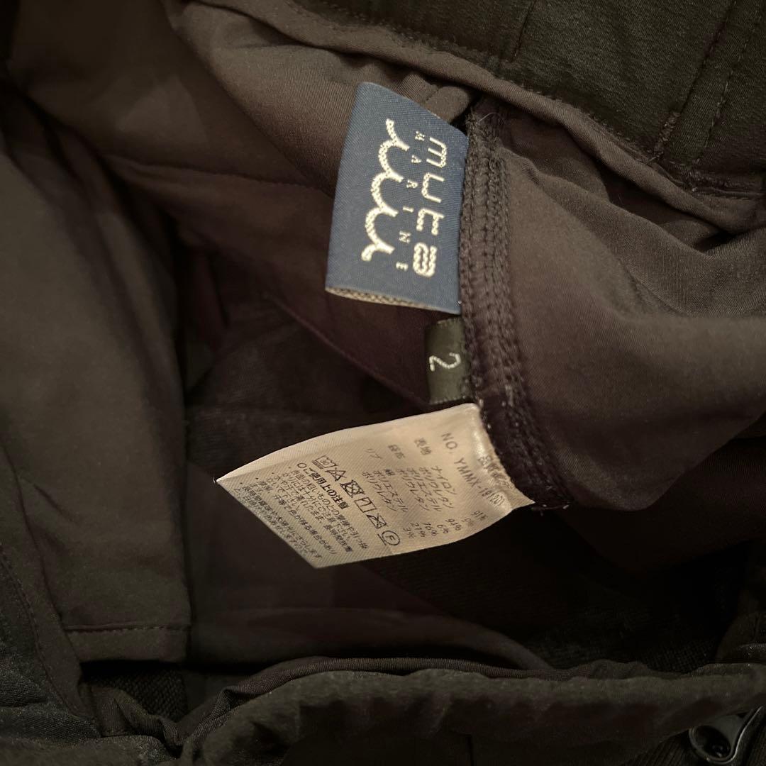 ムータマリン muta MARINE ジョガーパンツ ストレッチ 裾ジップ