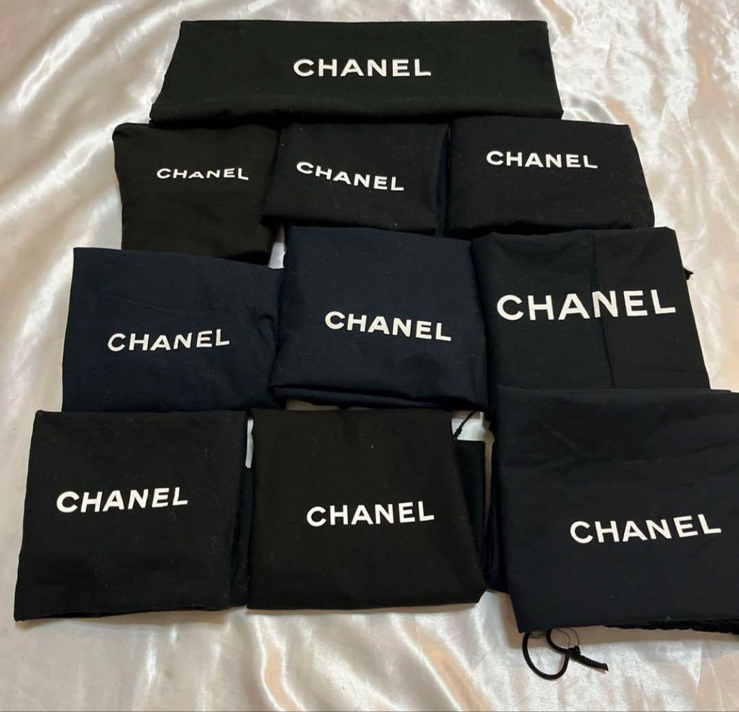 10枚‼️CHANEL シャネル保存袋　巾着袋 シャネル 巾着ポーチ 保存袋 GIFT-CC ホワイト ミニ香水セット (CHANEL