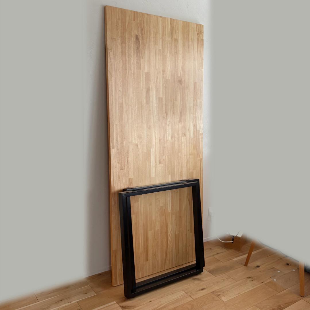 【KANADEMONO】ラバーウッド デスク テーブル 幅180