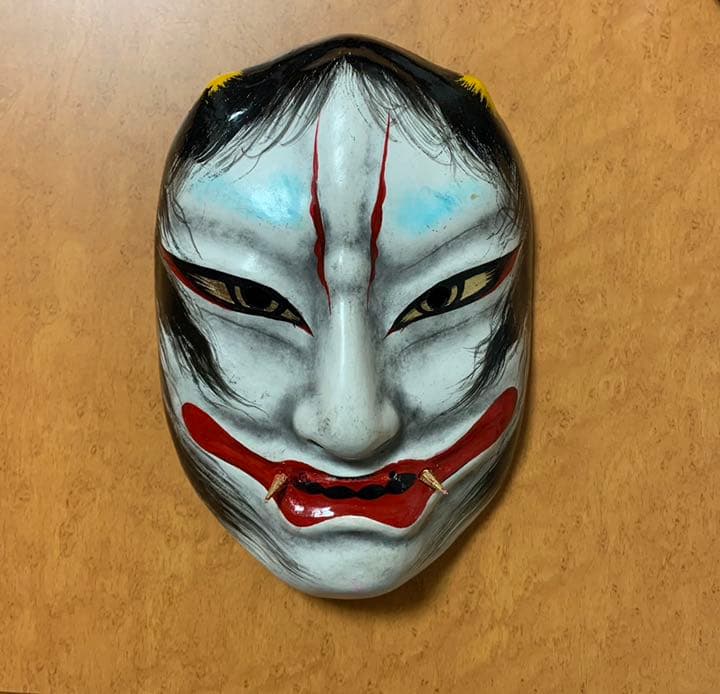 石見神楽面 神楽 お面 オファー 100年後の職人が驚くような