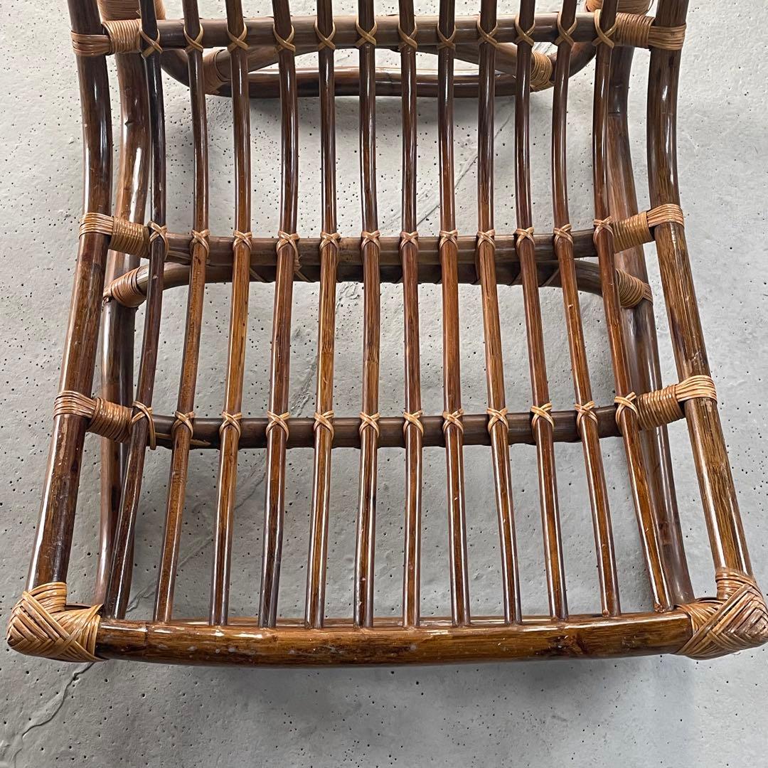 ①【マルニ木工】ラタンチェア 籐 ヴィンテージ レトロ 家具 2脚出品中！