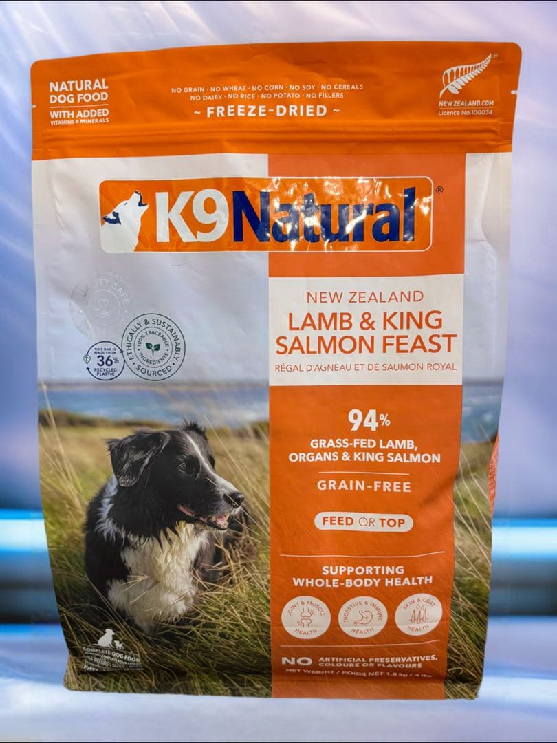 ケーナインナチュラル K9ナチュラル ラムキングサーモン3.6kg K9