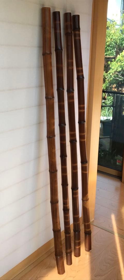 煤竹　すすたけ　155cm4本　∅約4~4.5㌢
