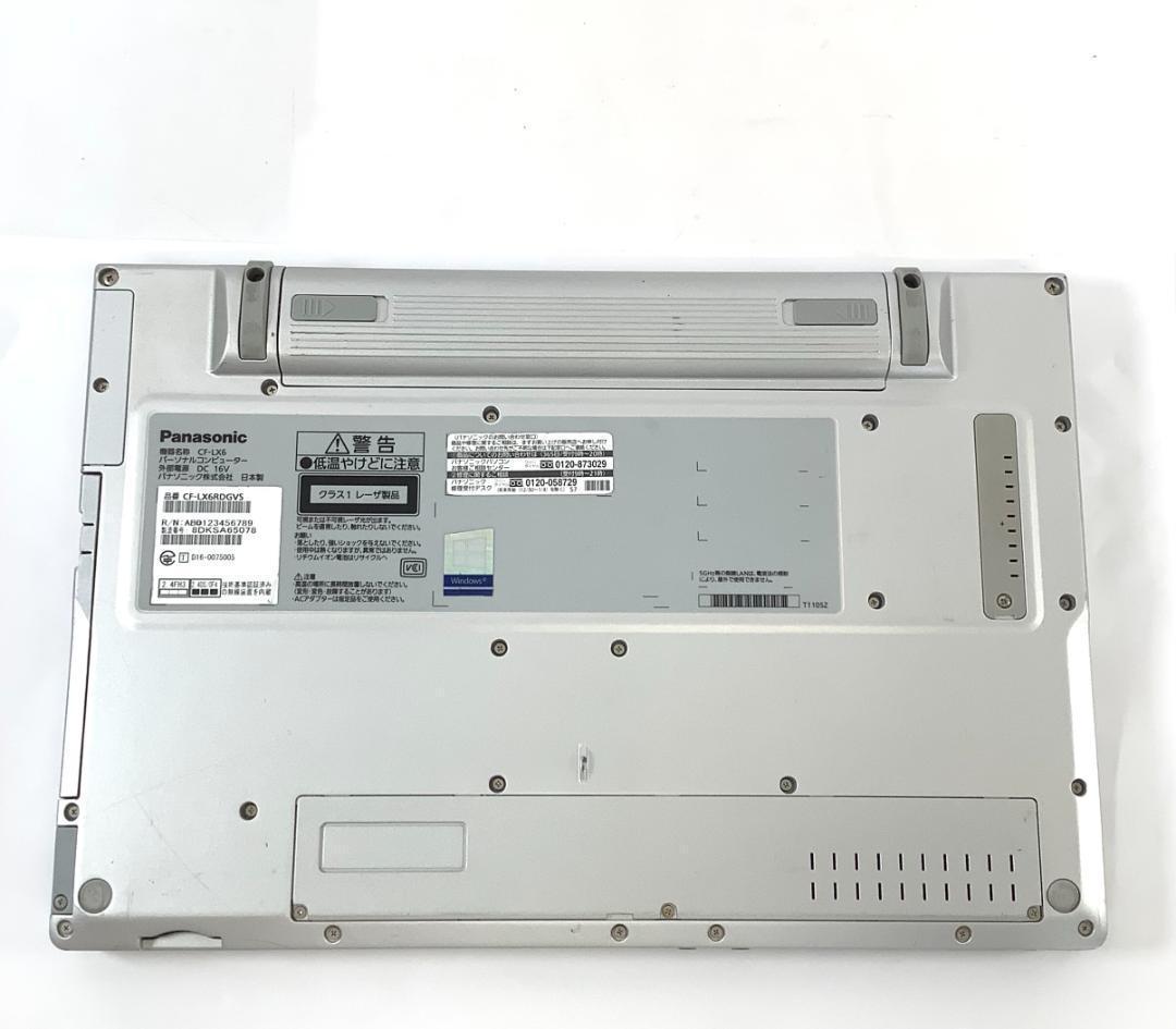 ➁-L904-Panasonic CF-LX6 ノートパソコン 1点 AC付き