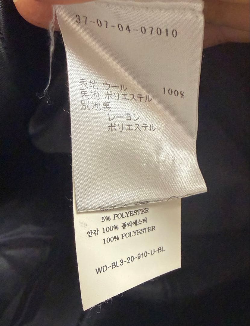 WE11DONE チェックウールアウター S 正規品 裏地付き