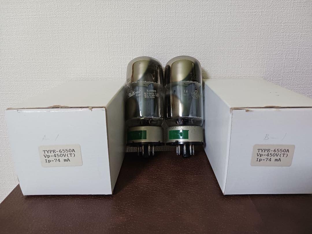 松*一様 GE 6550A 真空管ペア 2本