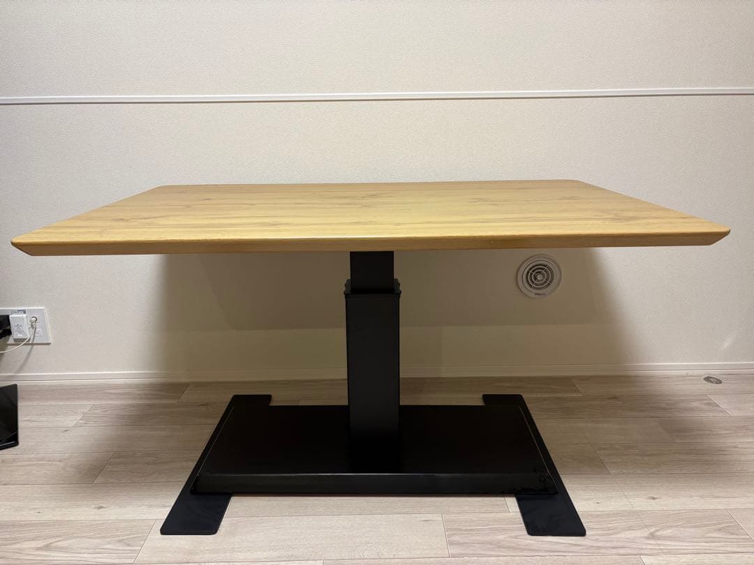 ニトリ　ガス圧式　昇降テーブル/ダイニングテーブル120㎝幅