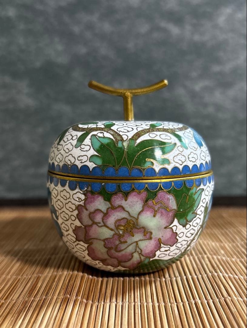 将軍壺一対七宝焼き倣古置物中国大きい工芸品インテリア