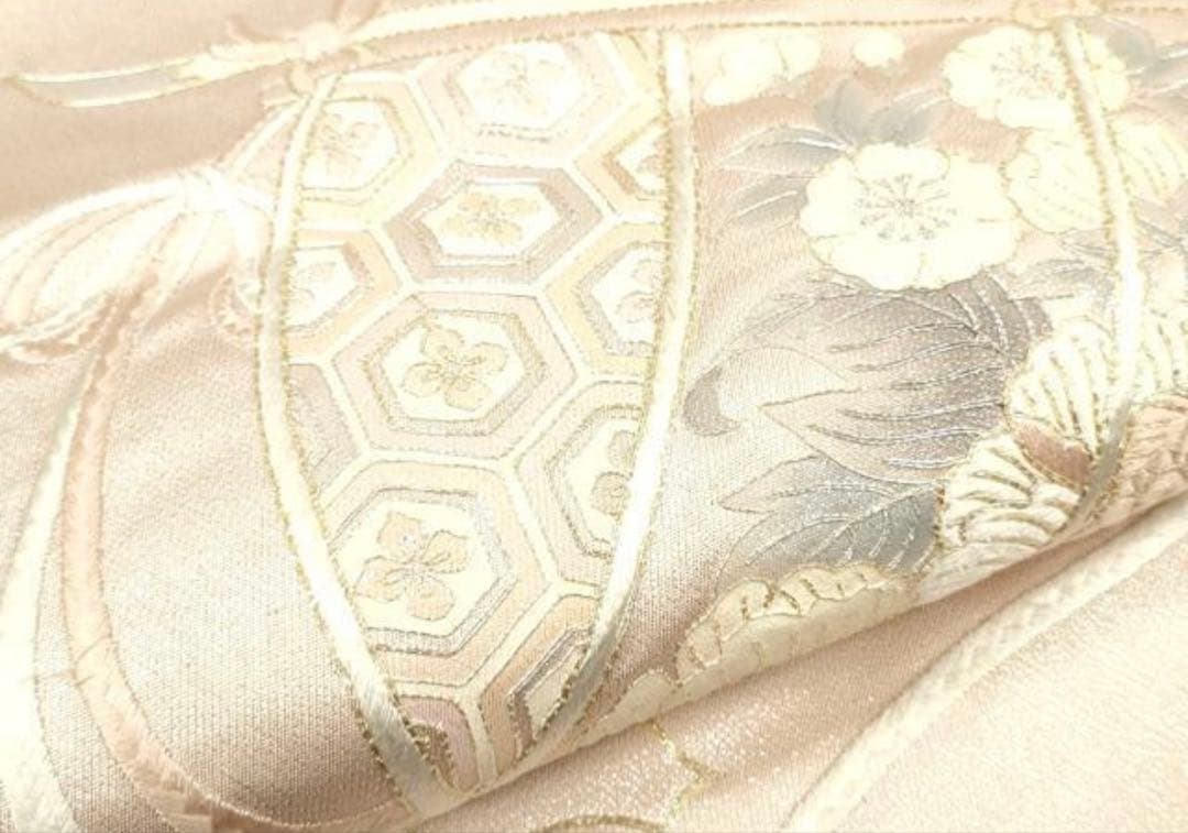 振袖 フルセット6点サイズS〜M 駒刺繍 流水鴛鴦花車文 暈