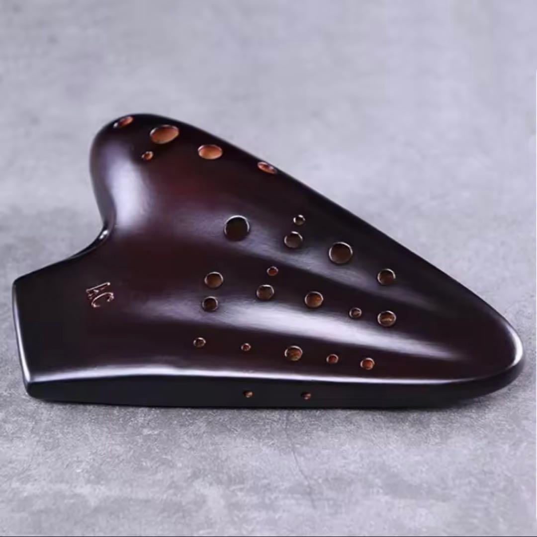 トリプル オカリナ アルト AC 複数管 楽器 陶器 C管 ocarina