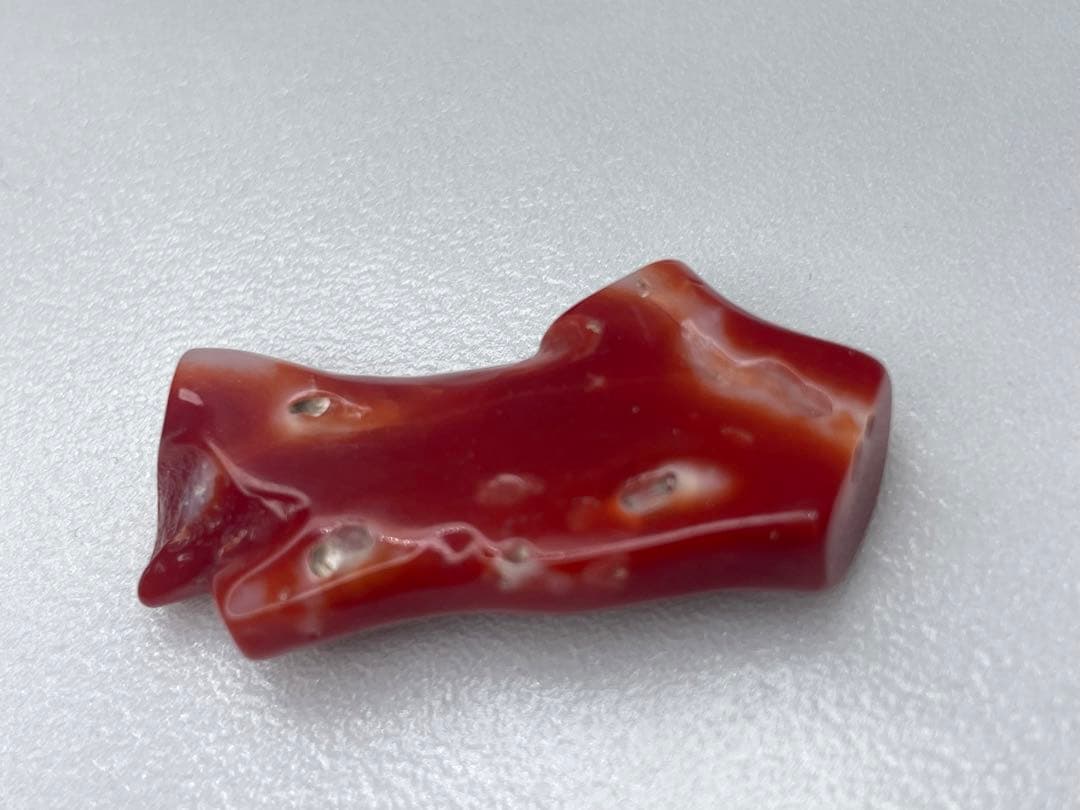 最高級】【希少】血赤珊瑚枝裸石※匿名発送