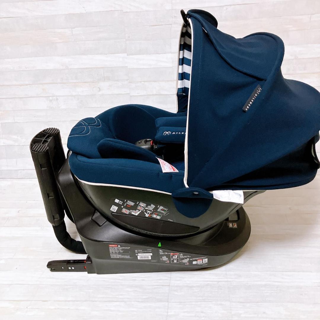 エールべべ クルット5 Oui ISOFIX ネイビー チャイルドシート 新生児