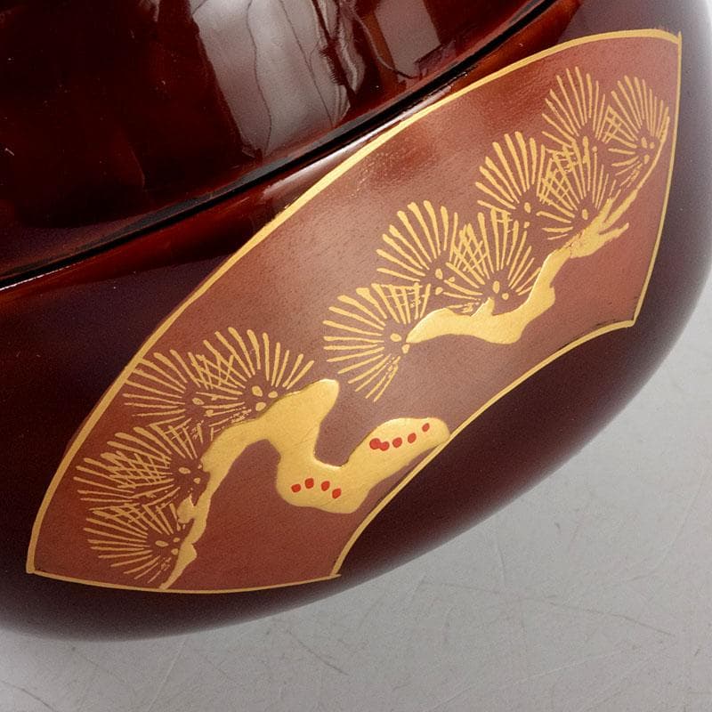 茶道具 雅康作 松竹梅蒔絵 平棗 共布共箱 V 8818 - メルカリ