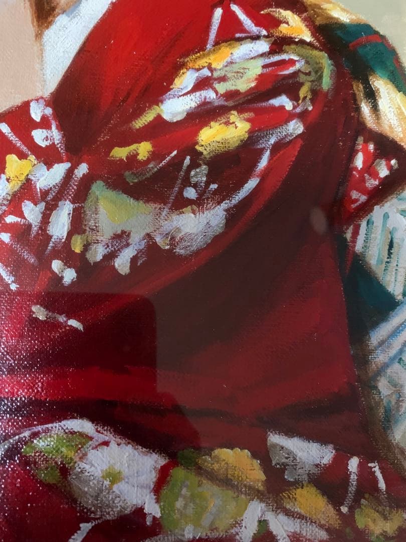 【一枚の繪】荒木義太郎『憩う舞妓』Ｆ４号　油彩