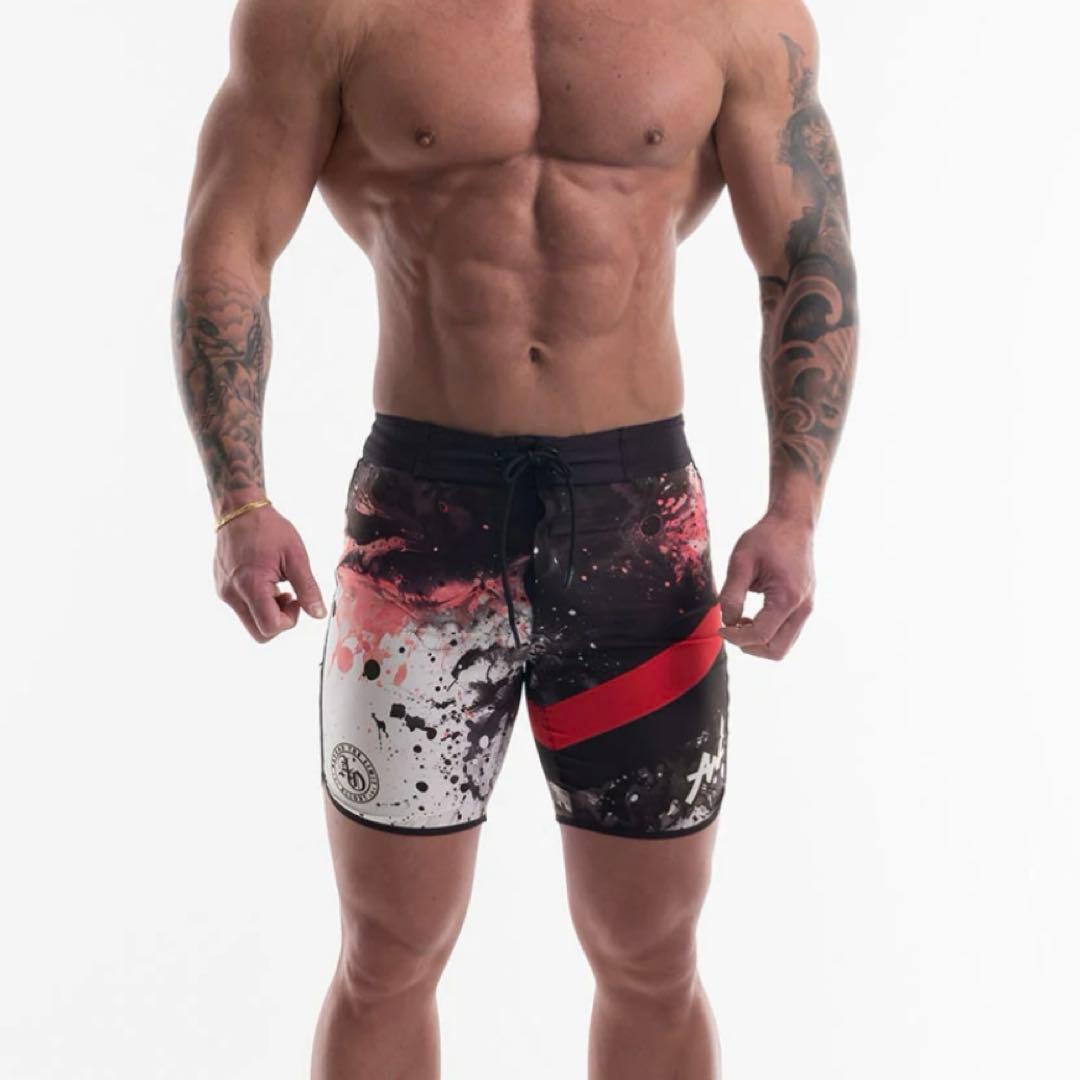 SURF SHORTS- 【試着のみ未使用品】ALLOUT フィジークサーフパンツ