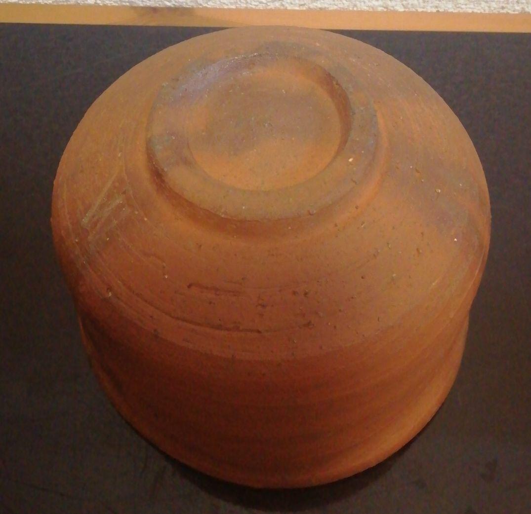 山本雄一作　備前焼　茶碗　共箱　共布　茶道具