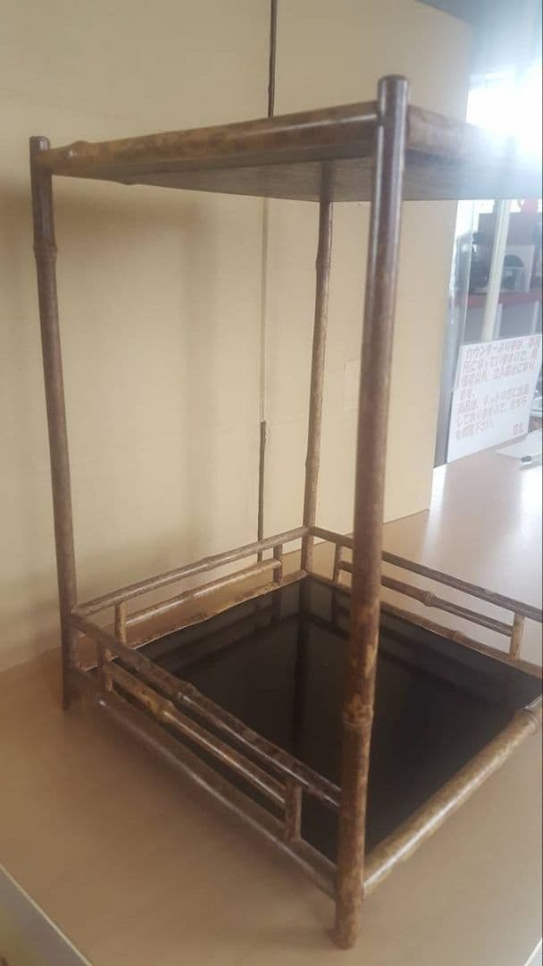 AKa7043東京中央取扱斑竹煎茶棚通せん棚お茶棚