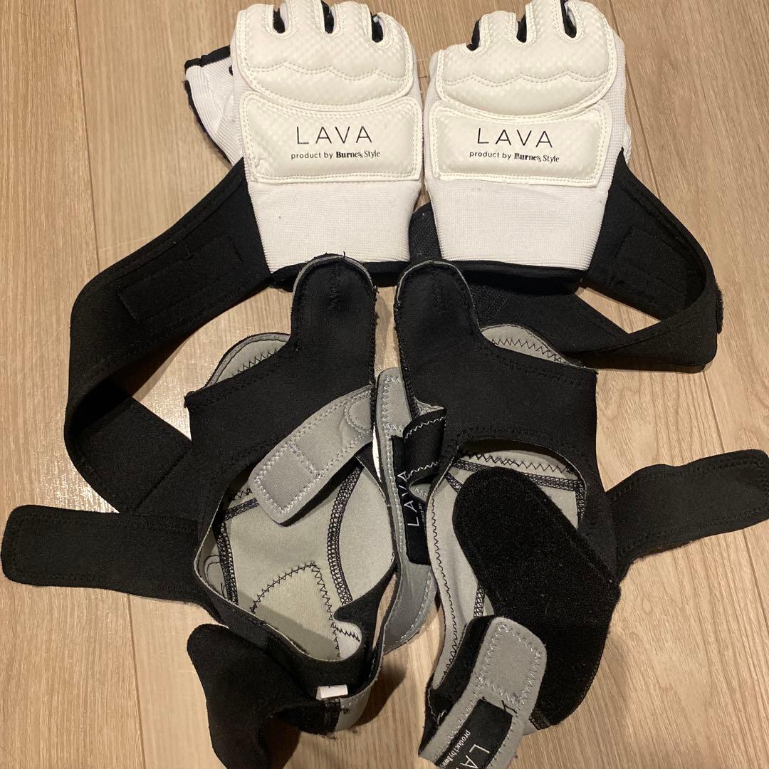 ボクシンググローブ シューズ LAVA バーネススタイル Sサイズ ホワイト