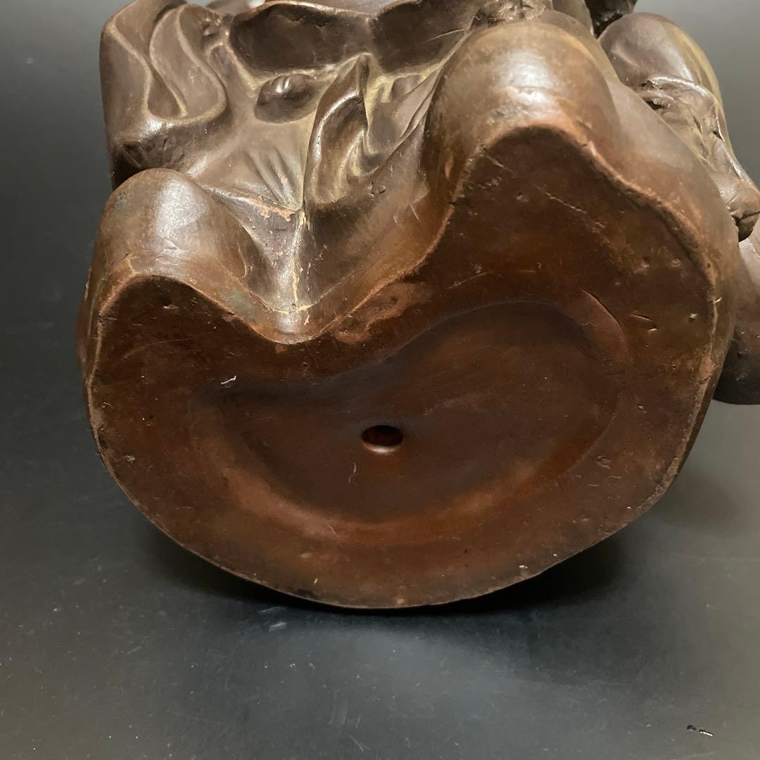 時代物 備前焼 特大 布袋様 友敬作 七福神