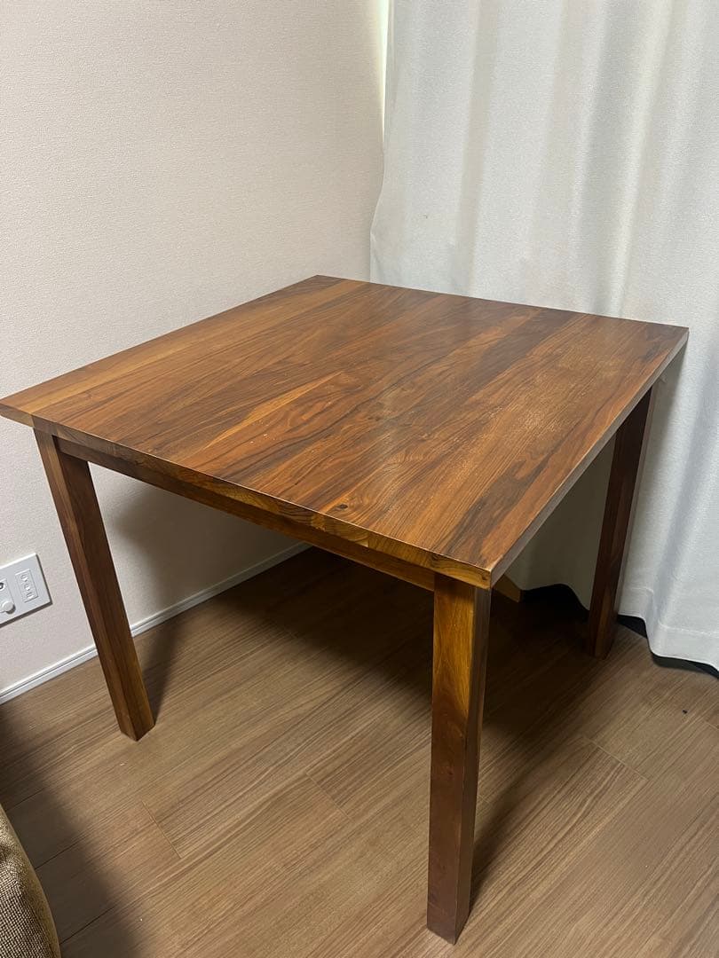 ［廃盤・稀少・送料込］無印良品　無垢材テーブル　ウォールナット　幅８０ｃｍ