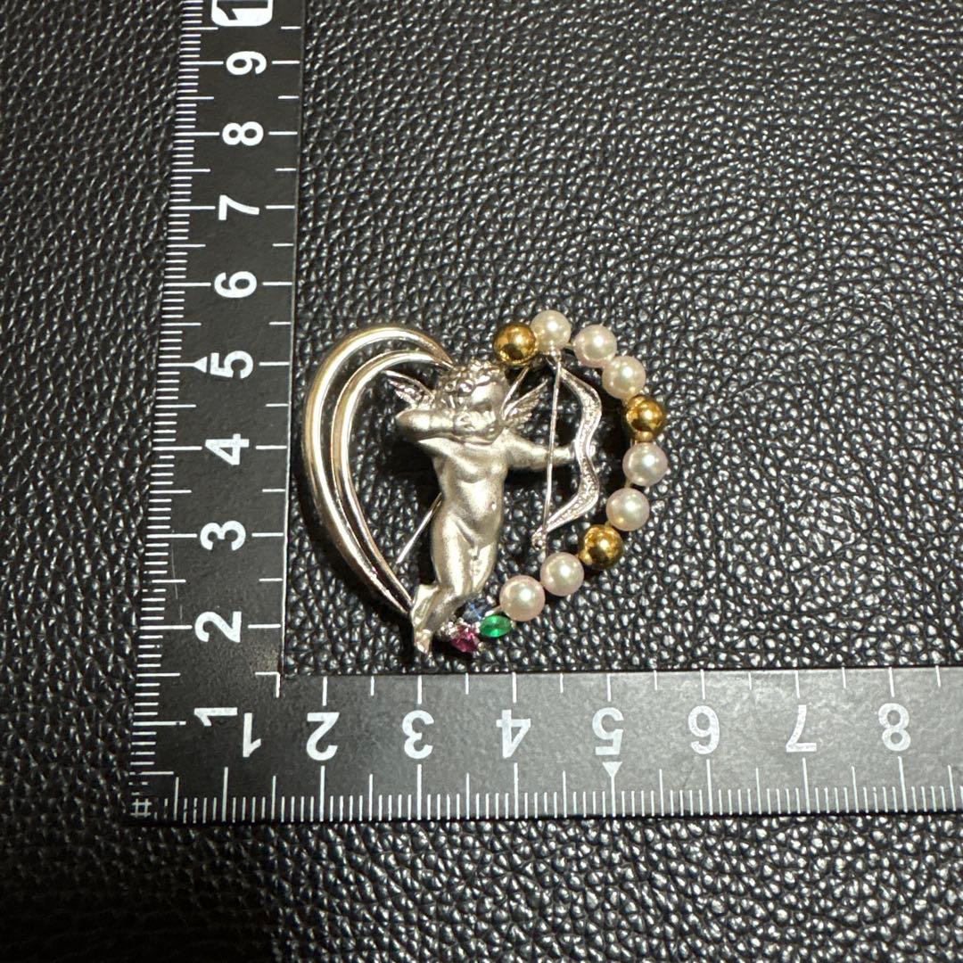 ブローチ 天使 デザインSILVER k18 楽天市場】天使 ブローチの通販