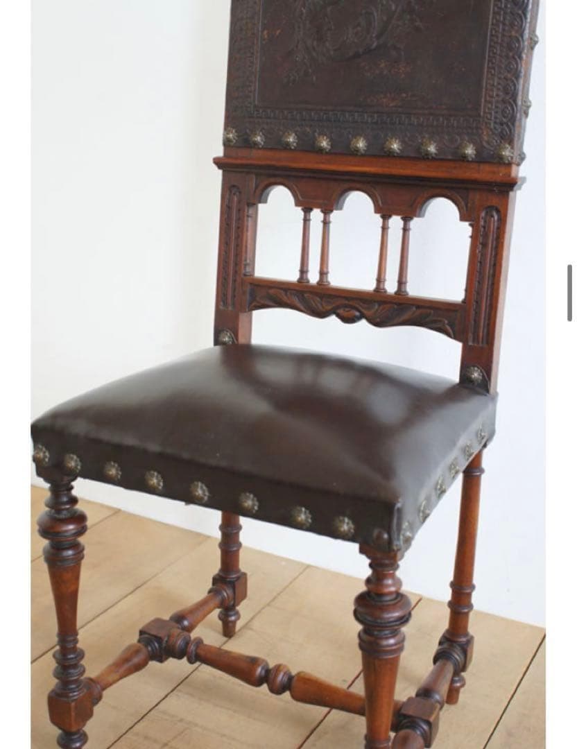 ポルトガルレザーチェア.c1 ディスプレイ用 リペア