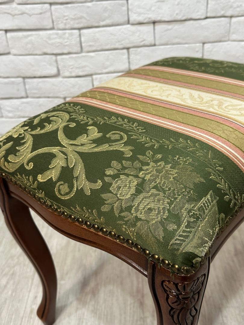 ⭐️【全国送料無料】3万円　スツール　椅子　腰掛け　猫脚　ヨーロピアン　オットマン