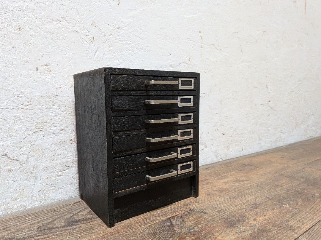 1114 ビンテージ 収納6杯 小引き出し 小物入れ 工業系 ケース レトロ