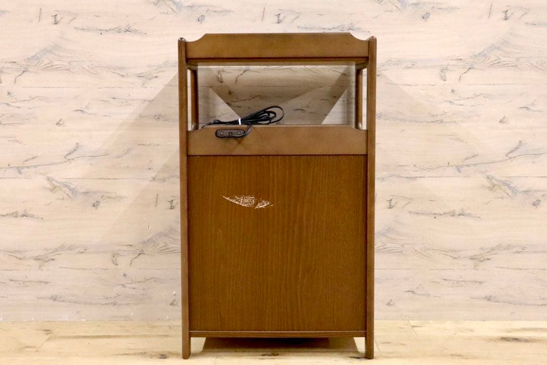 カリモクKarimoku電話台FAX台花台二段引き出し