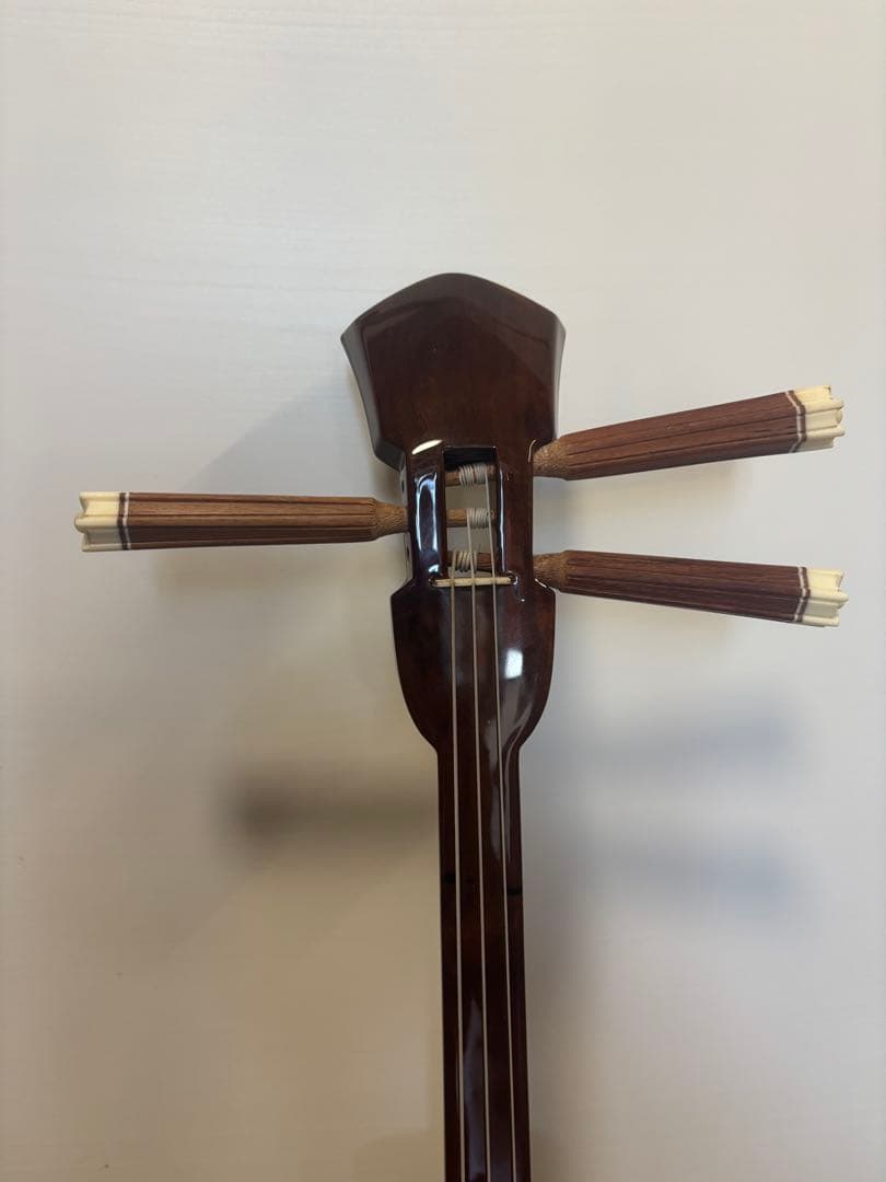 沖縄三線　奥間の知念大工型　八重山黒ユシ