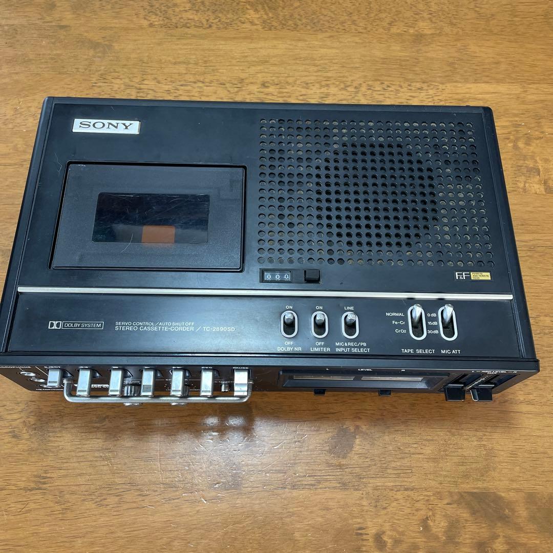 SONY カセット デンスケ TC-2890SD（ジャンク品） - メルカリ