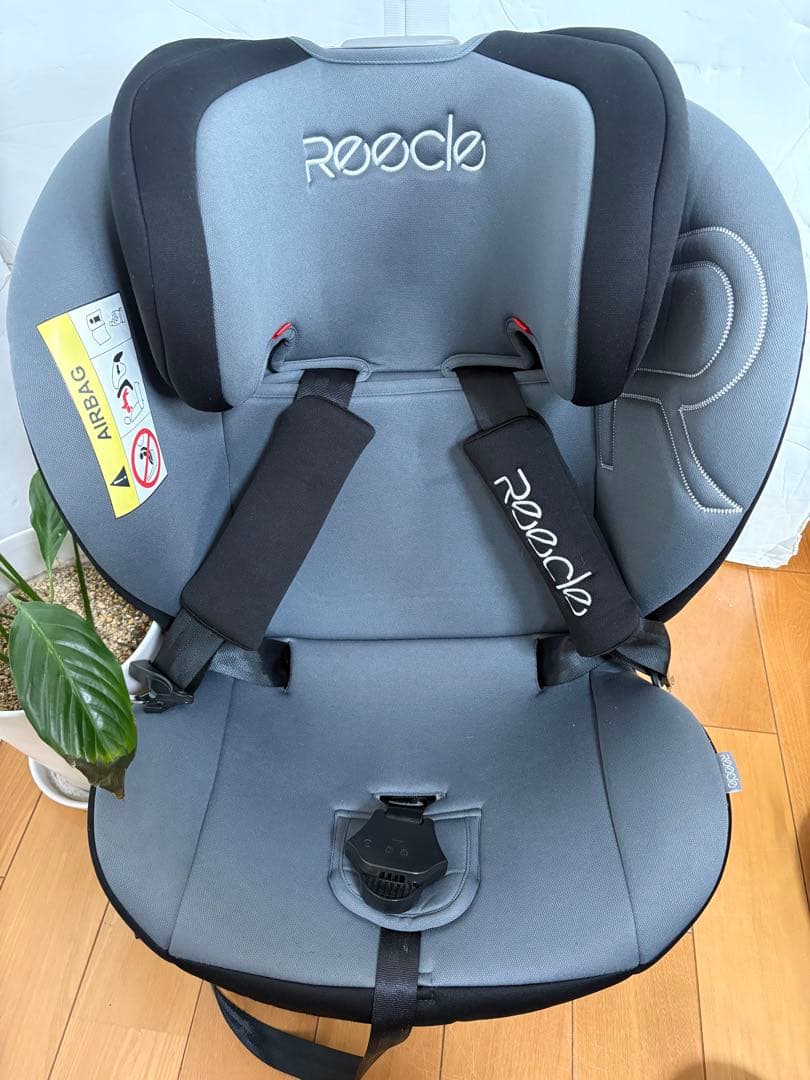 美品】Reecle チャイルドシート グレー ジュニアシート ISOFIX
