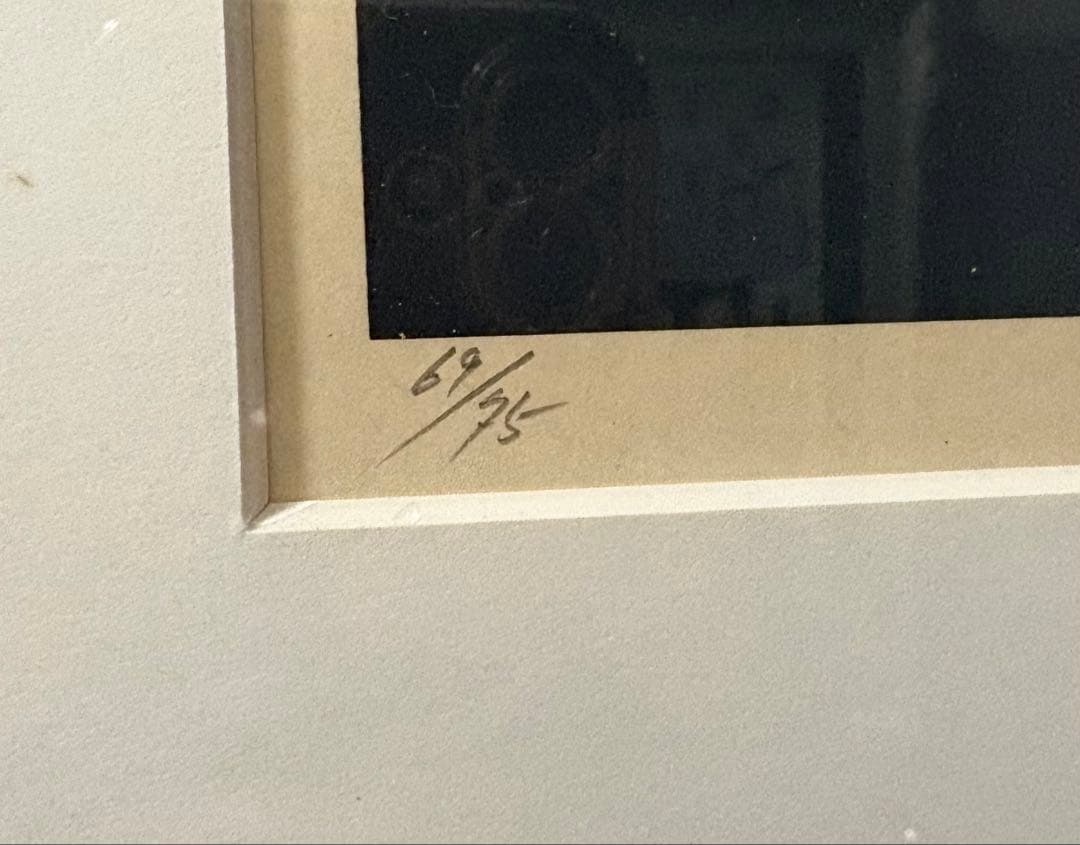 安田侃 本物シルクスクリーン作品 75枚中の69 ￼直筆サイン入り