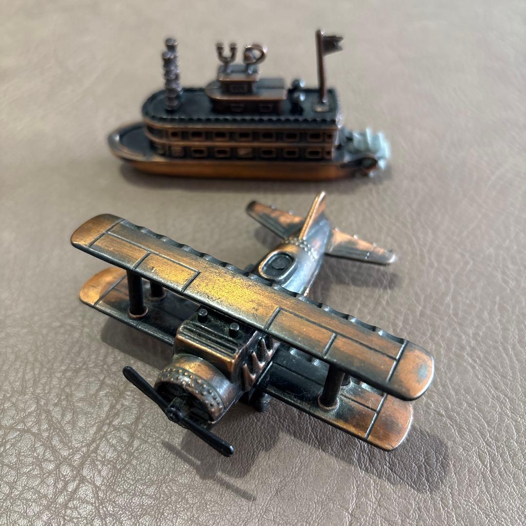 アンティーク 鉛筆削り 飛行機と蒸気船 - メルカリ