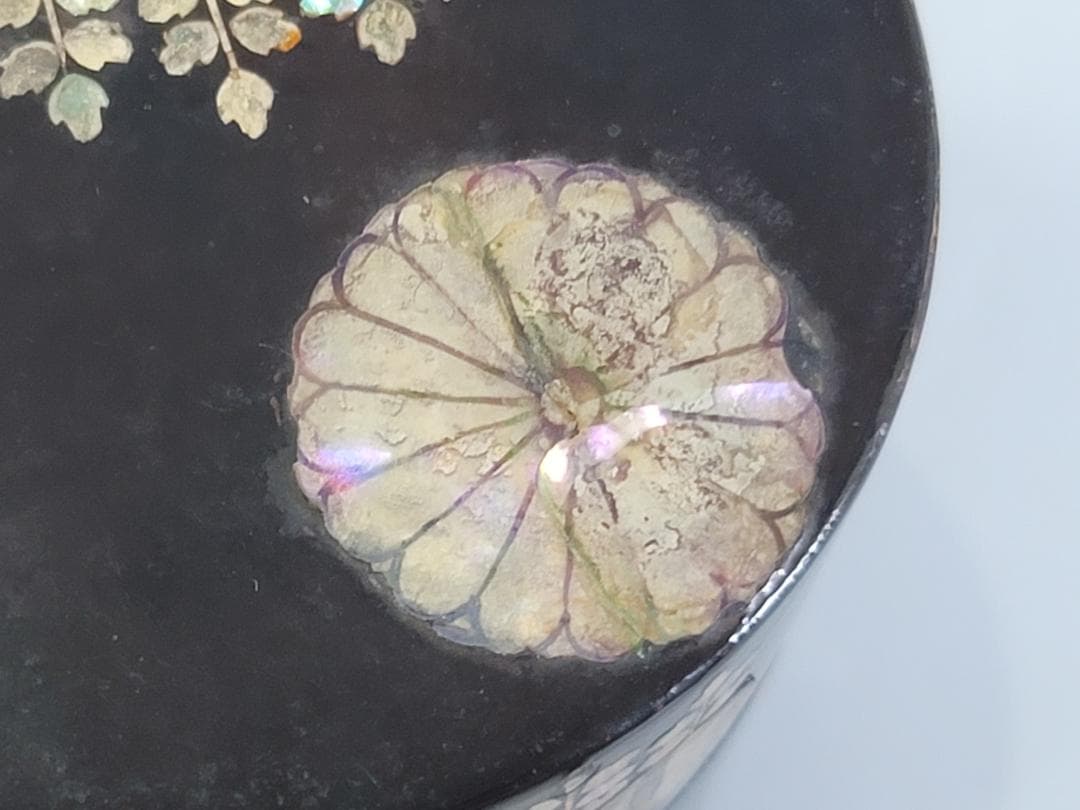 古美術 中次 螺鈿 高台寺 棗 長寛造 共箱 茶道具