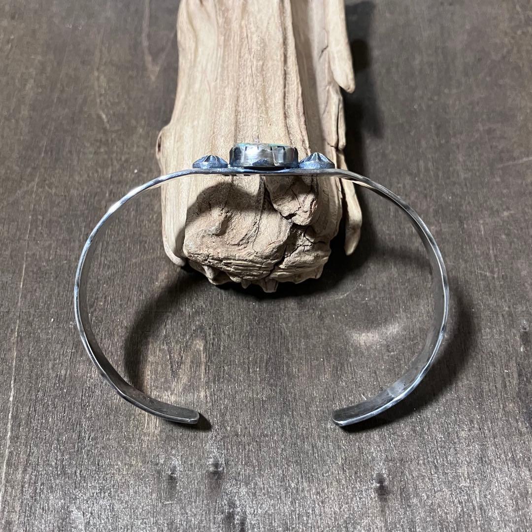 ロイストン　ターコイズ　シルバー　バングル　ブレスレット#インディアンジュエリー