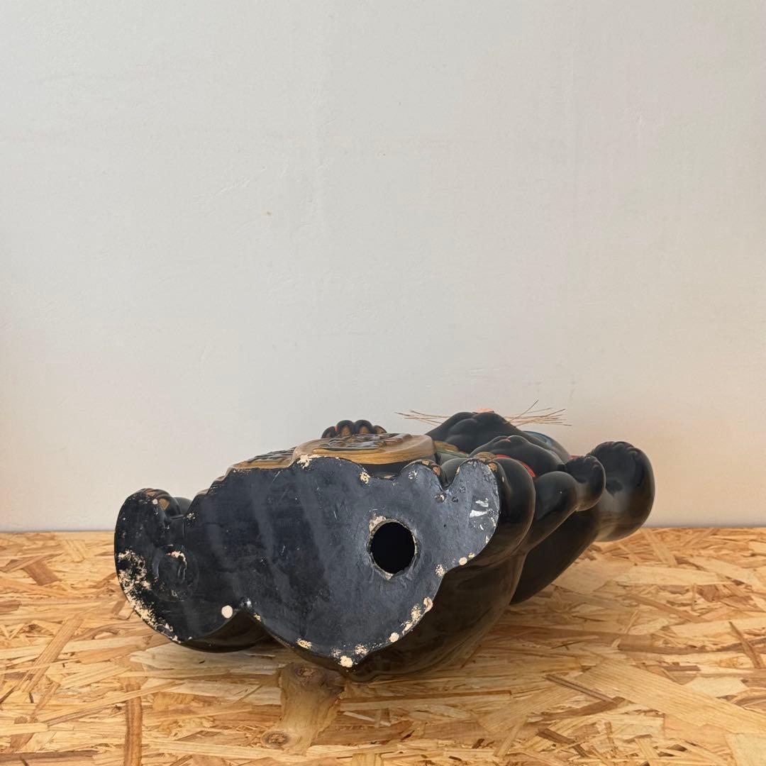 招き猫 3匹 当時物 黒猫 - メルカリ