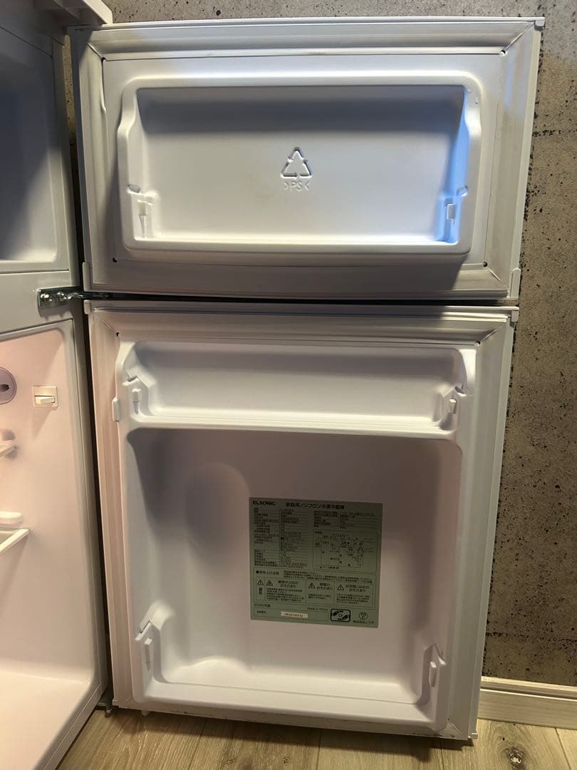 関東限定　ELSONIC 家庭用ノンフロン冷凍庫 2022年製　冷蔵庫
