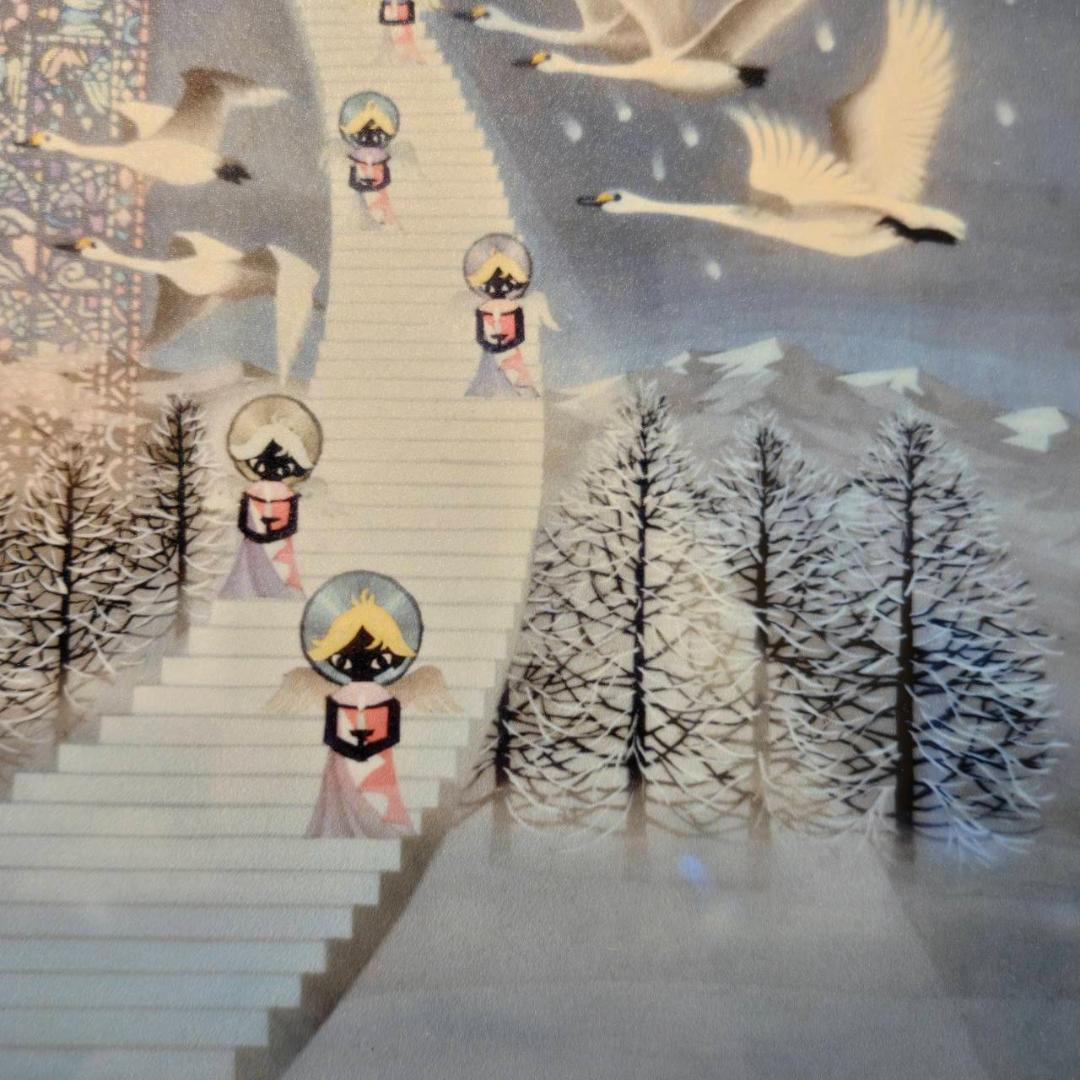 藤城清治　美しい四季の詩　天使の贈り物　直筆サイン