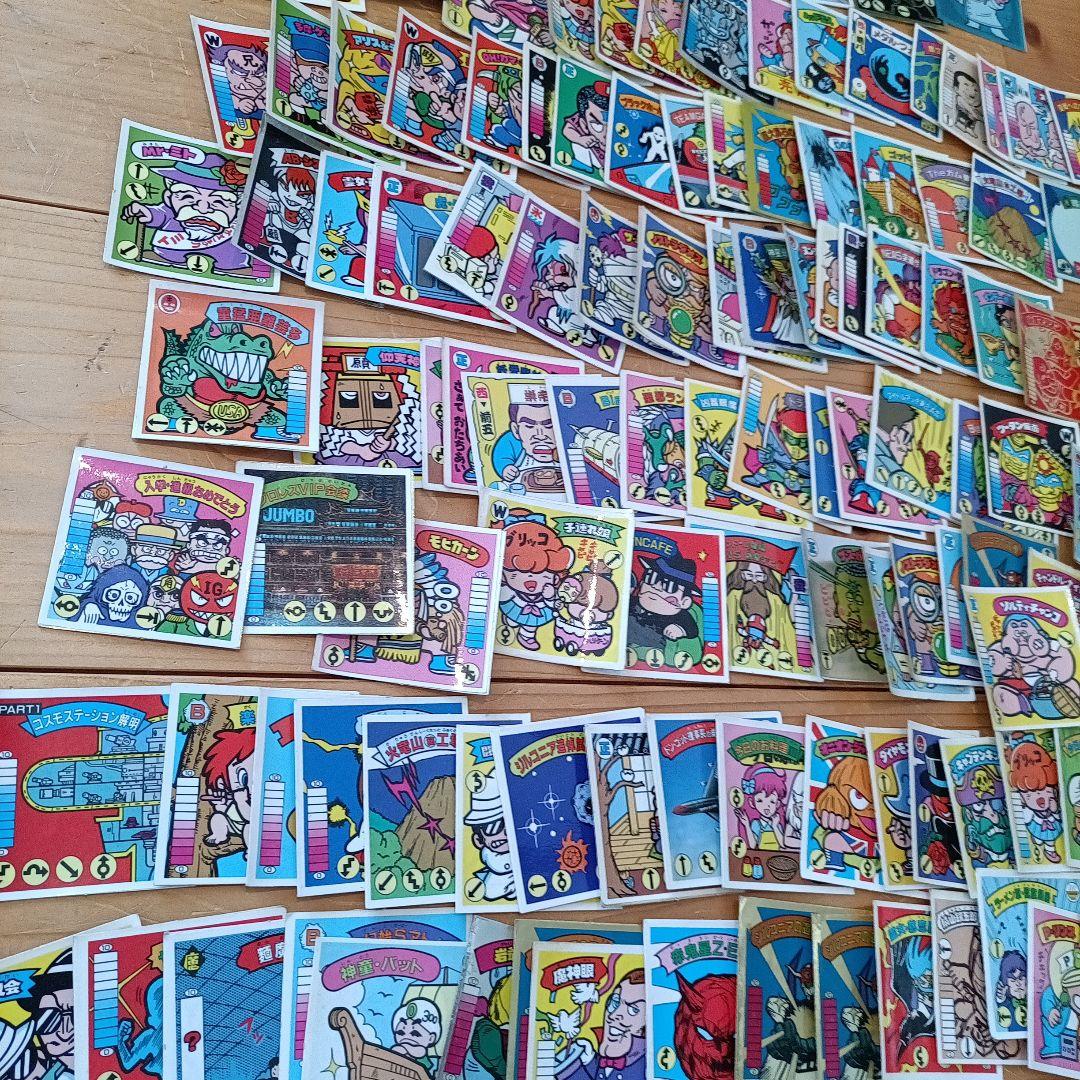 ガムラツイスト、らーめんばぁ　約125枚ジャンク＋カード3枚セット　ビックリマン