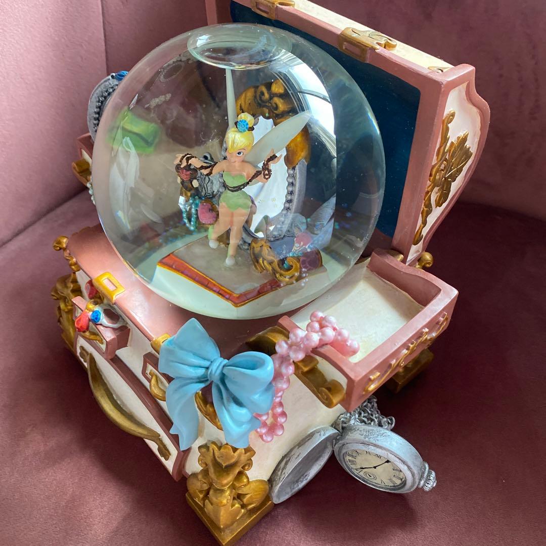 ディズニー ティンカーベル スノードーム オルゴール付き - メルカリ